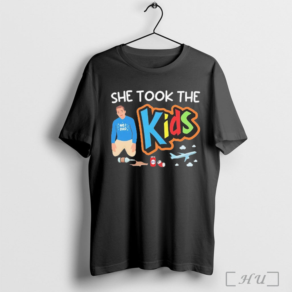 Officials She Took The Kids No 1 Dad T Shirt