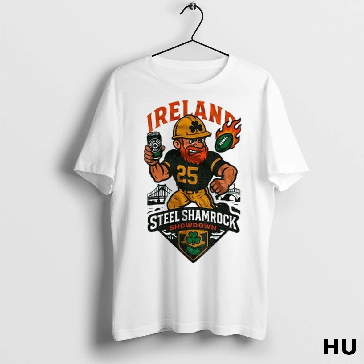 Officials Steel Shamrock Showdown Pittsburgh X Ireland Game T Shirt
