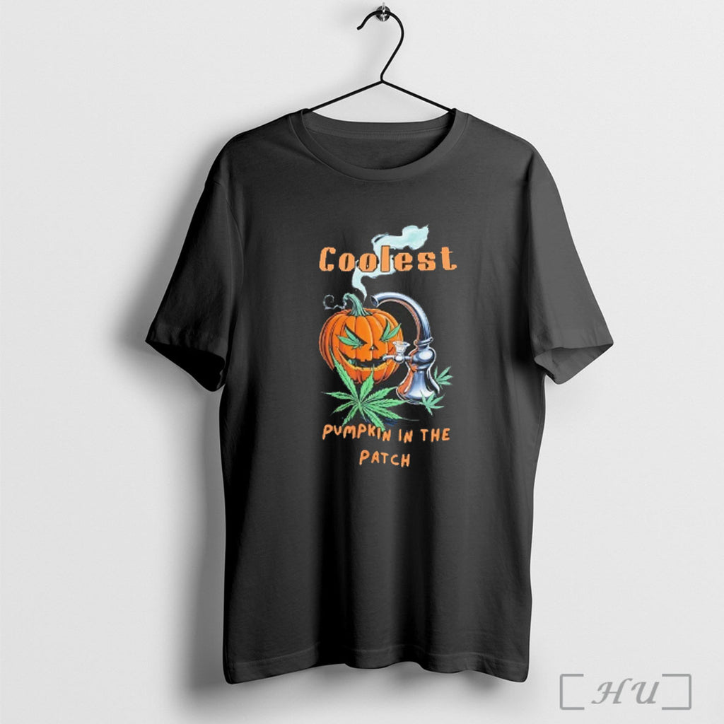 Officials Stoner Coolest Pumpkin In The Patch Halloween T Shirt