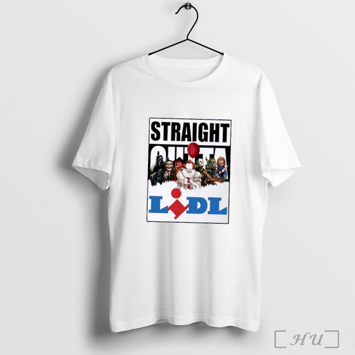 Officials Straight Outta Lidl Horror Movies Halloween T Shirt