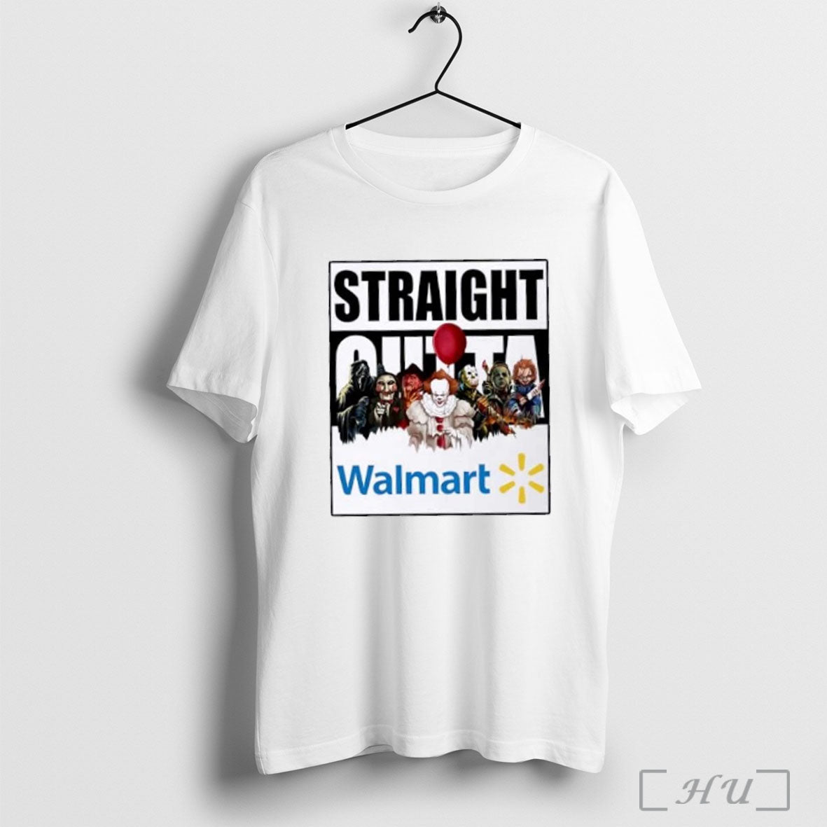 Officials Straight Outta Walmart Horror Movies Halloween T Shirt