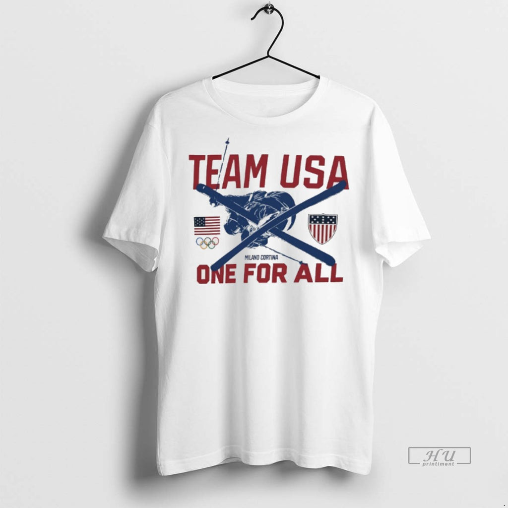 Officials Team Usa One For All 2026 Winter Olympics Freestyle Skiing Premium Tee Shirt Sweater