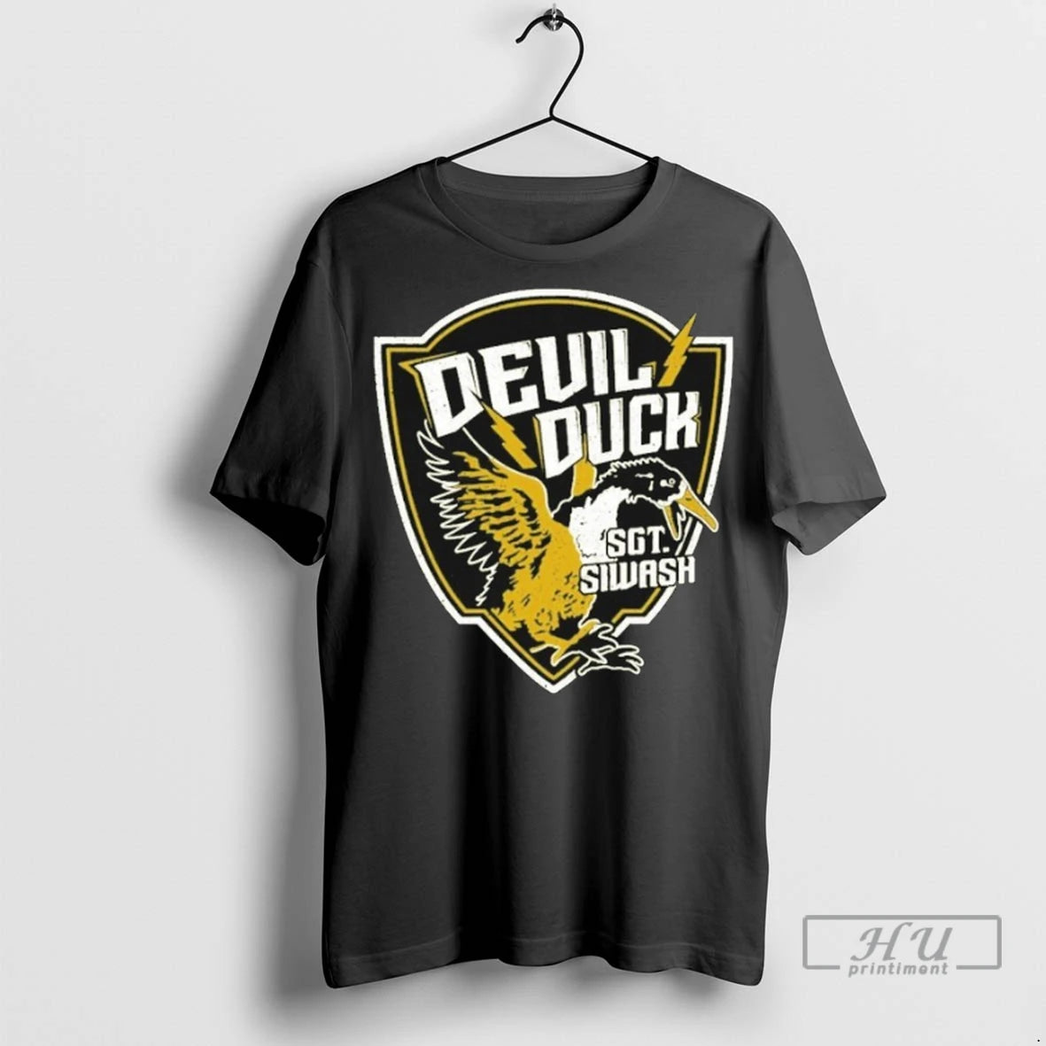 Officials The Fat Electrician Sgt Siwash Devil Duck T Shirt