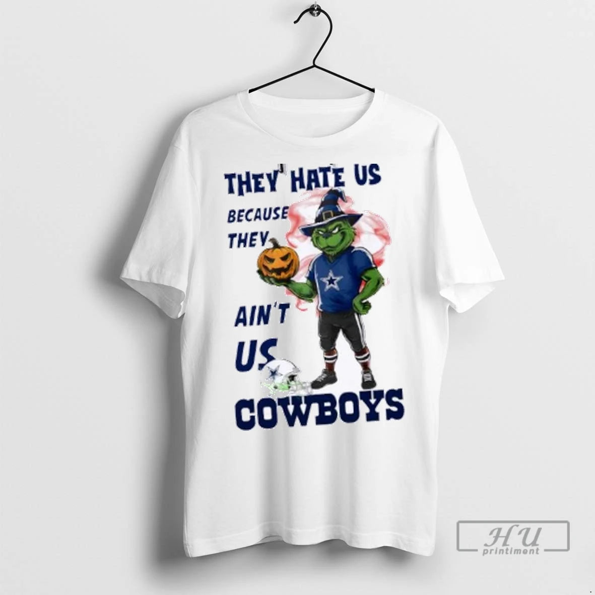 Officials They Hate Us Because They Aint Us Dallas Cowboys Grinch Happy Halloween