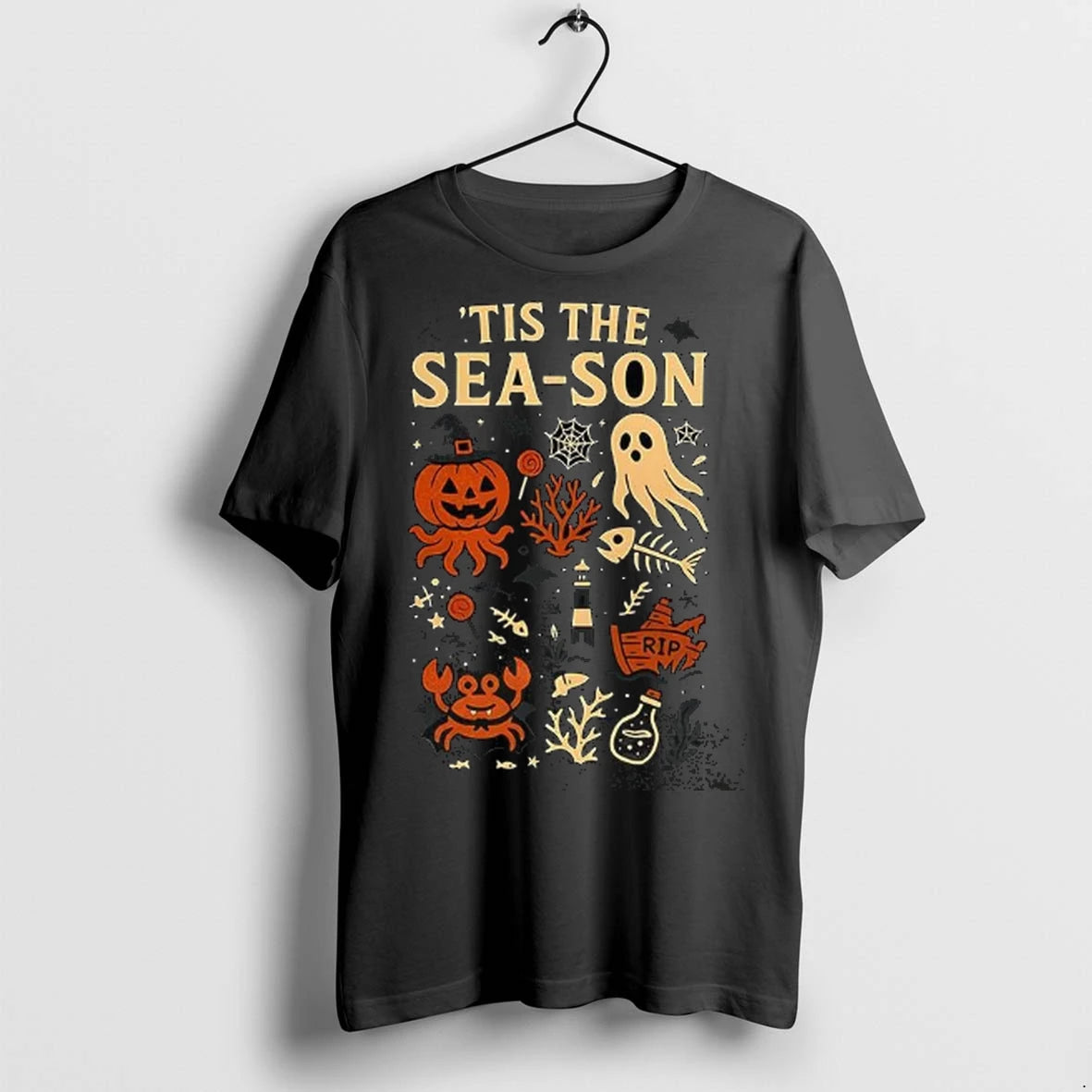 Officials Tis The Sea Son Marine Halloween T Shirt