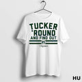 Officials Tucker Kraft Tucker Round And Find Out Number 85 Signature Ladies T Shirt