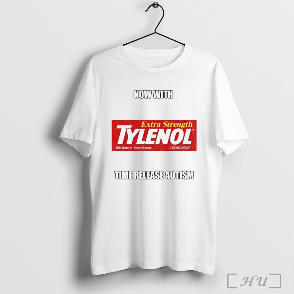 Officials Tylenol Medicine Extra Strength Now With Time Release Autism T Shirt