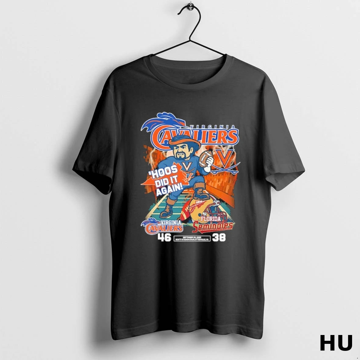 Officials Uva Mascot Hoos Did It Again Virginia Cavaliers 46 38 Florida State
