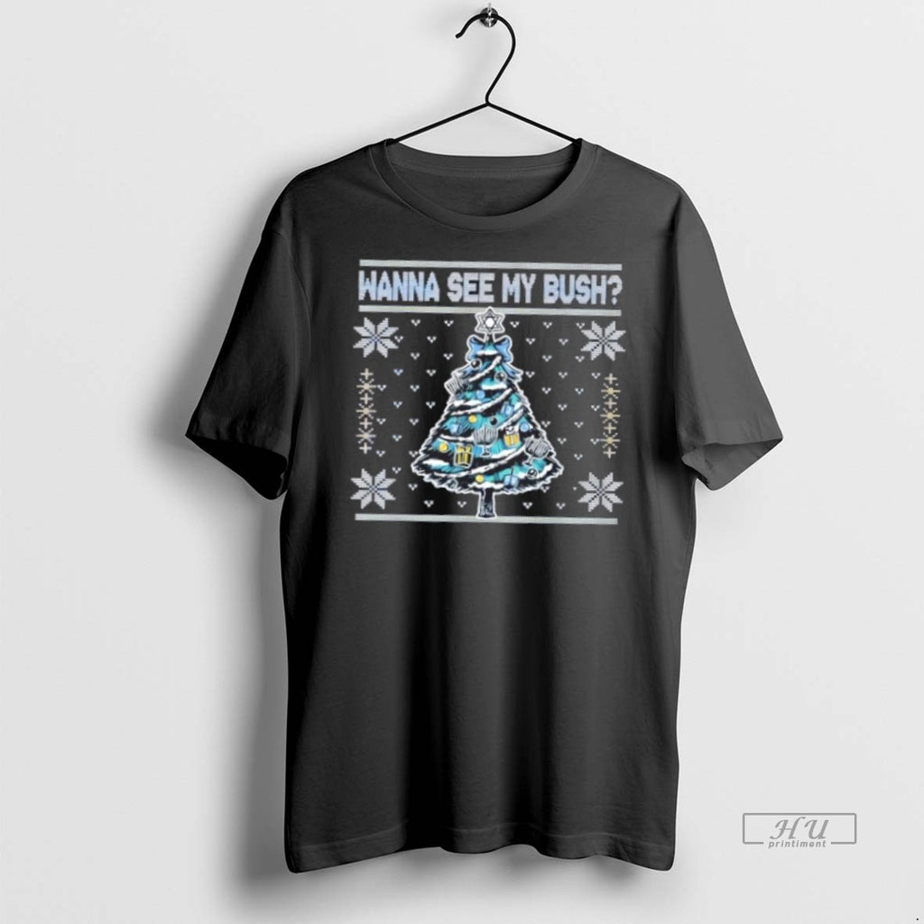 Officials Wanna See My Bush Christmas Tree Ugly Premium Tee Shirt Sweater