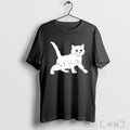 Officials White Cat Glow In The Dark Gary Skeleton T Shirt