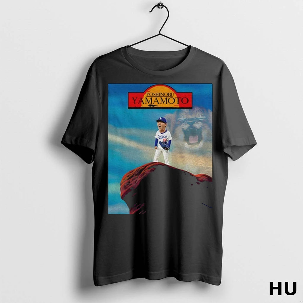 Officials Yoshinobu Yamamoto Los Angeles Dodgers Mlb Baseball The Lion King T Shirt