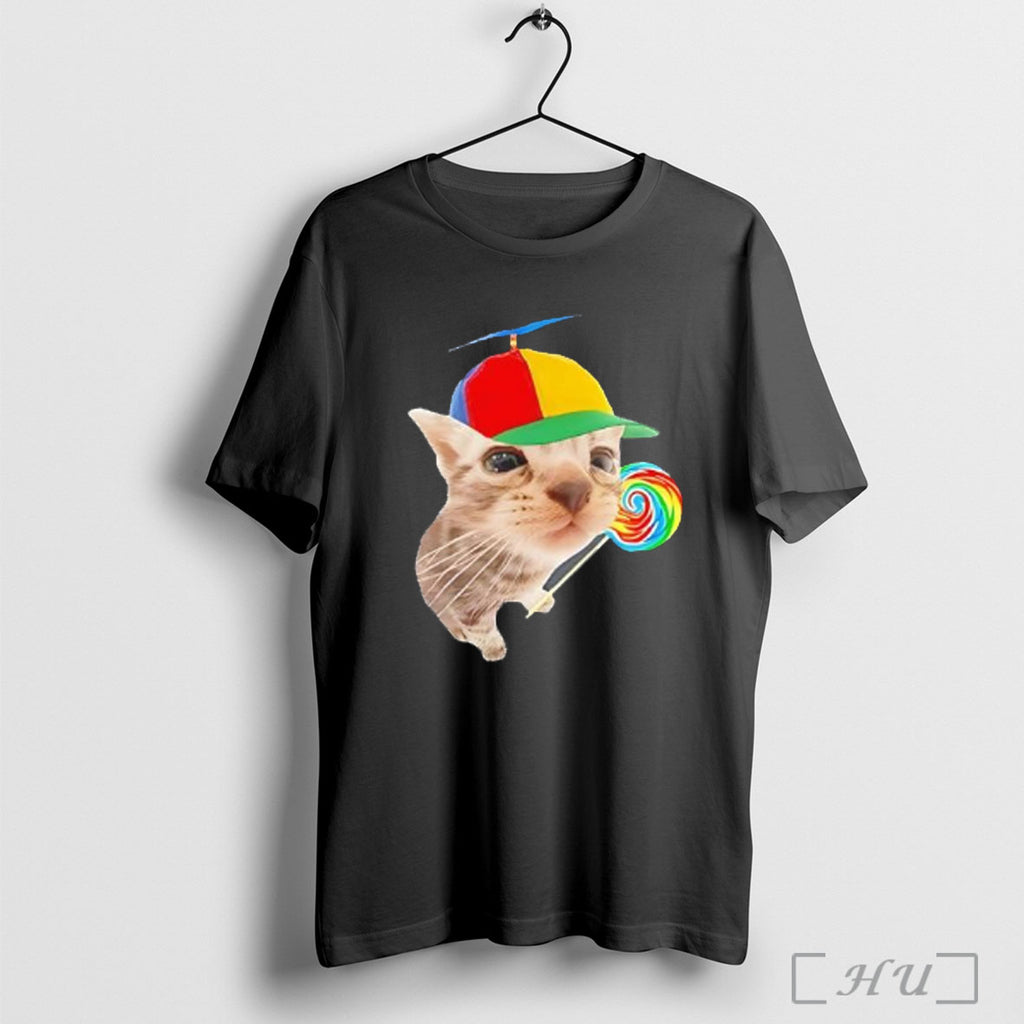 Officials Yumiyo Goofy Cat Explosion T Shirt
