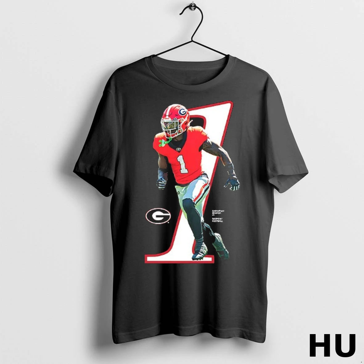 Officials Zachariah Branch Number 1 Georgia Bulldogs Football Breakthrough T Shirt