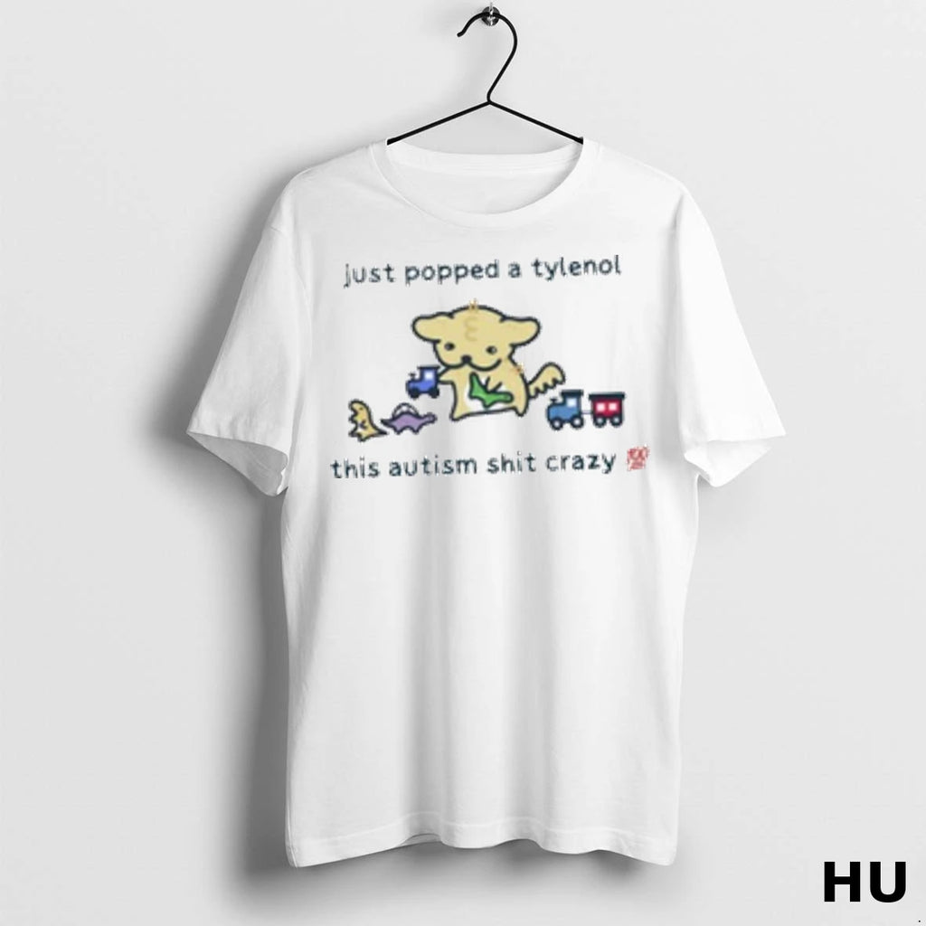 Officials Just Popped A Tylenol This Autism Shit Crazy 2025 Women T Shirt