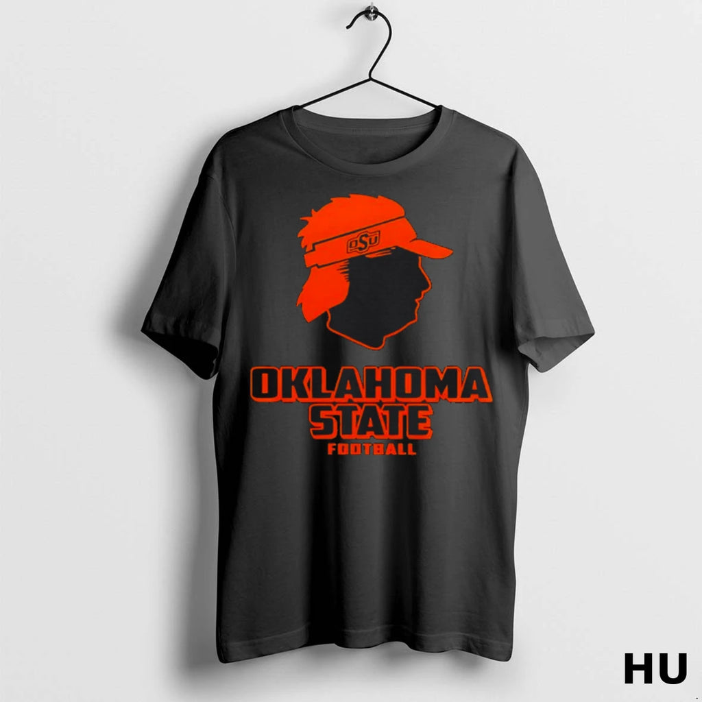 Officials Oklahoma State Football Mike Gundys Mulleted Logo Classic W30okn T Shirt