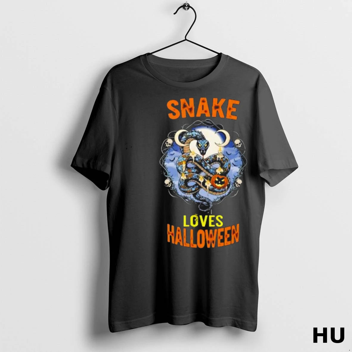 Officials Spooky Snake Loves Halloween 2025 Classic Rfcze3 T Shirt