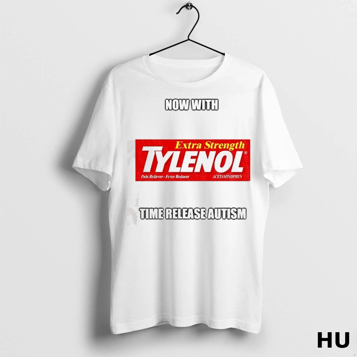 Officials Tylenol Medicine Extra Strength Now With Time Release Autism Classic Rzn42v T Shirt
