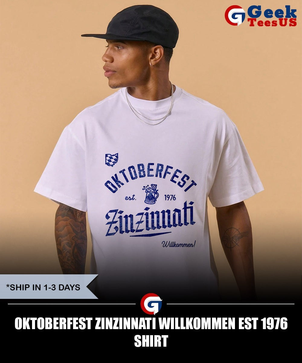 Oktoberfest Zinzinnati Willkommen Est 1976 Unisex , , , Long Sleeve Tee