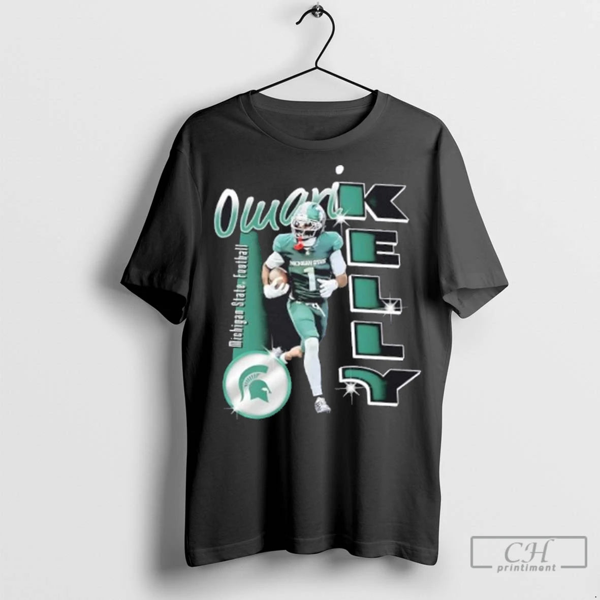 Omari Kelly Michigan State Spartans Football Graphic