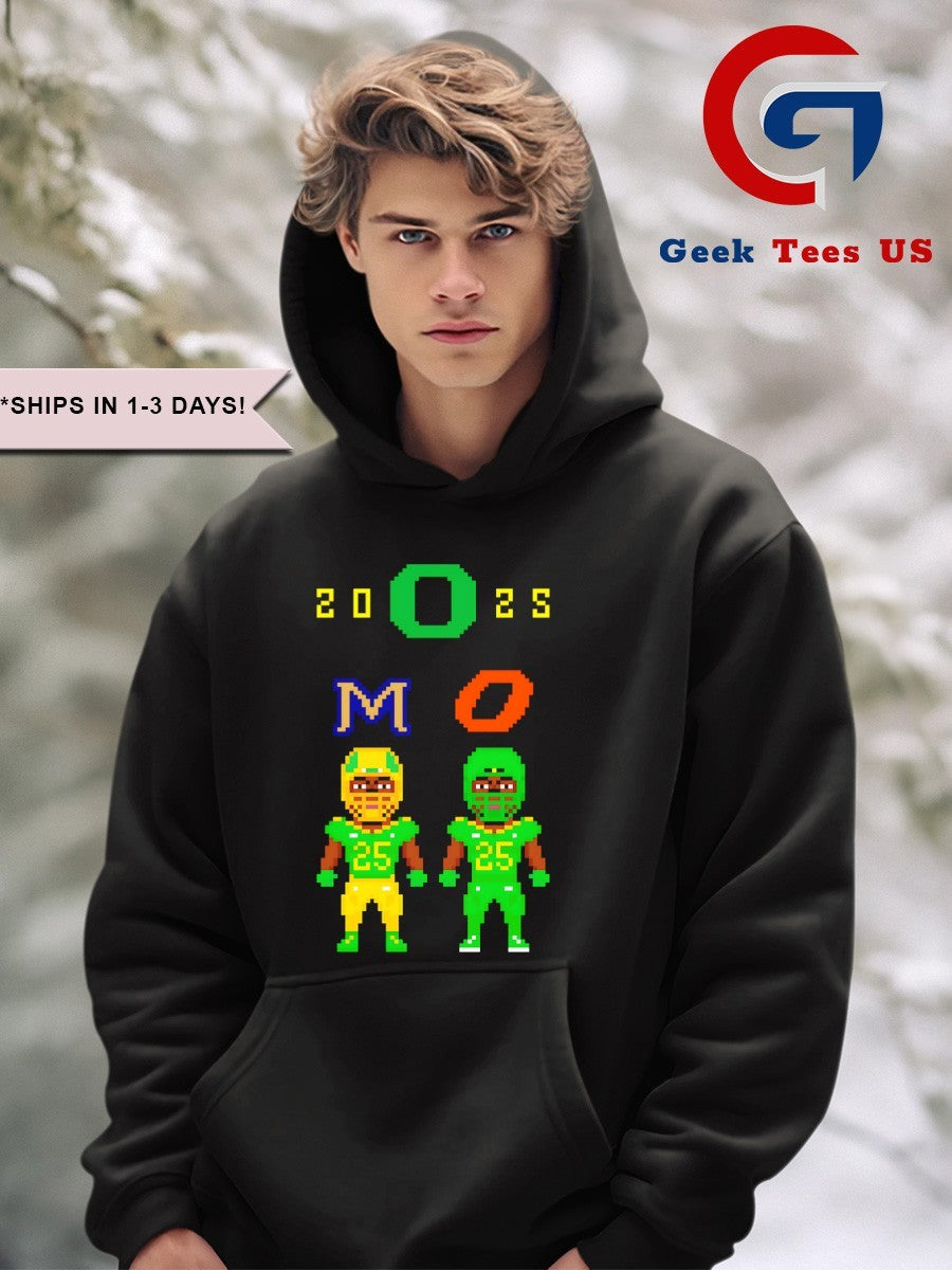 Oregon vs Oklahoma State Football Week 2 2025 Pixel Uniforms shirt Unisex , , , Long Sleeve Tee