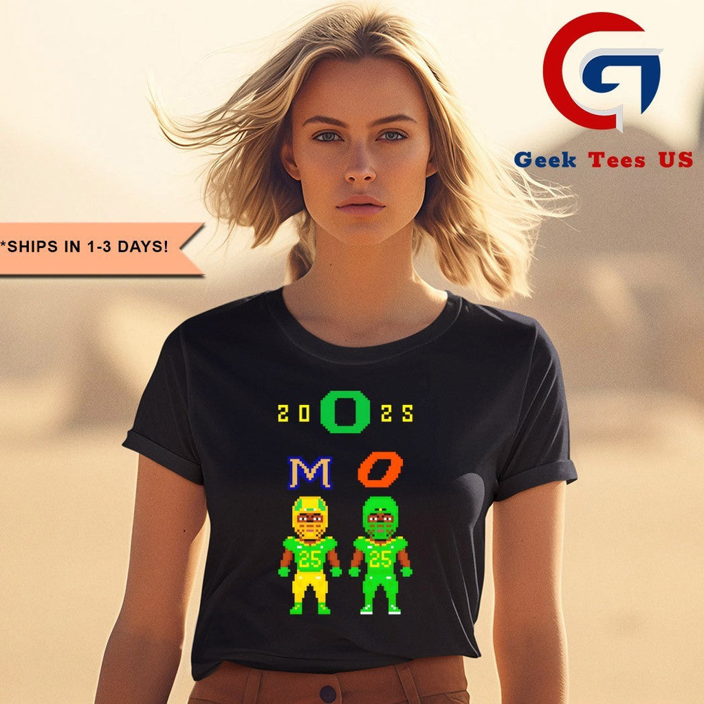 Oregon vs Oklahoma State Football Week 2 2025 Pixel Uniforms shirt Unisex , , , Long Sleeve Tee