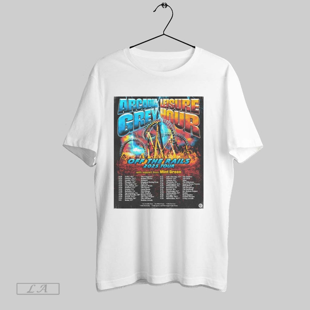 Original Arcadia Grey Leisure Hour Off The Rails 2025 Tour 8 28 Tulsa Ok