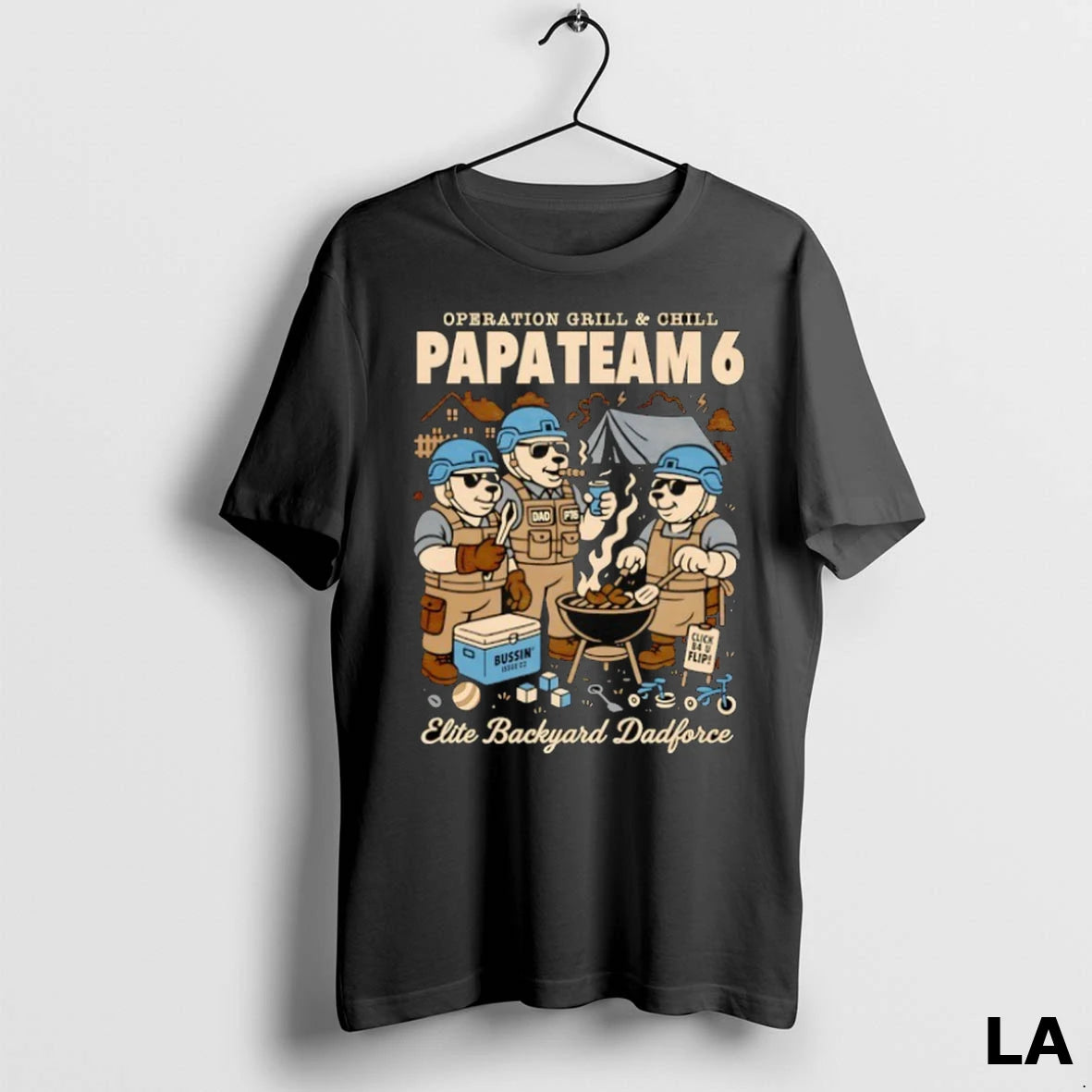 Original Bears Smoking Operation Grill And Chill Papa Team 6 Elite Backyard Dad Force