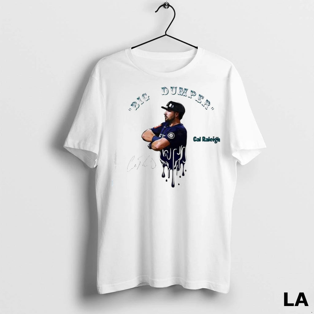 Original Big Dumper Cal Raleigh Signature Seattle Mariners Graphic Ladies