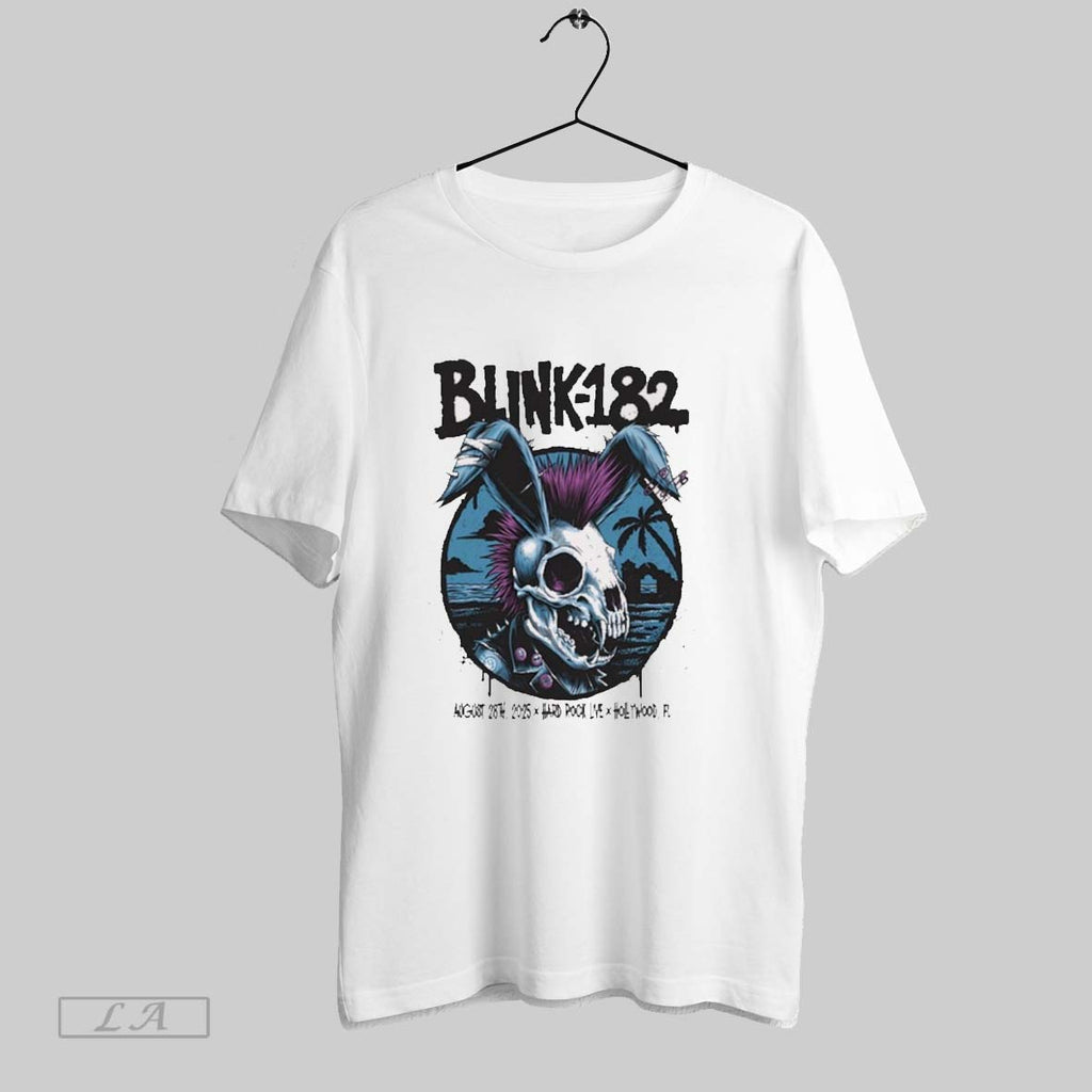 Original Blink 182 August 28th 2025 Hard Rock Live In Hollywood Fl Skull Bunny