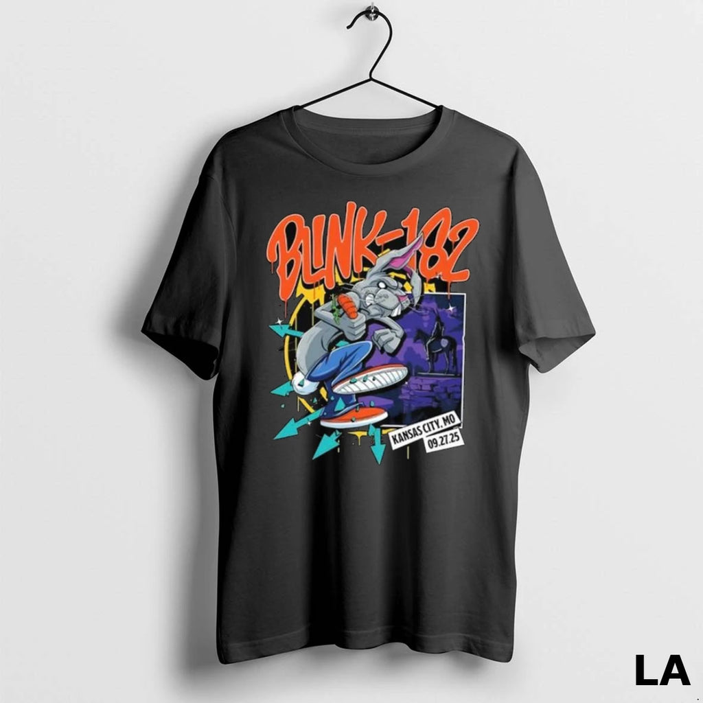 Original Blink 182 September 27 2025 T Mobile Center Kansas City Mo Long Sleve