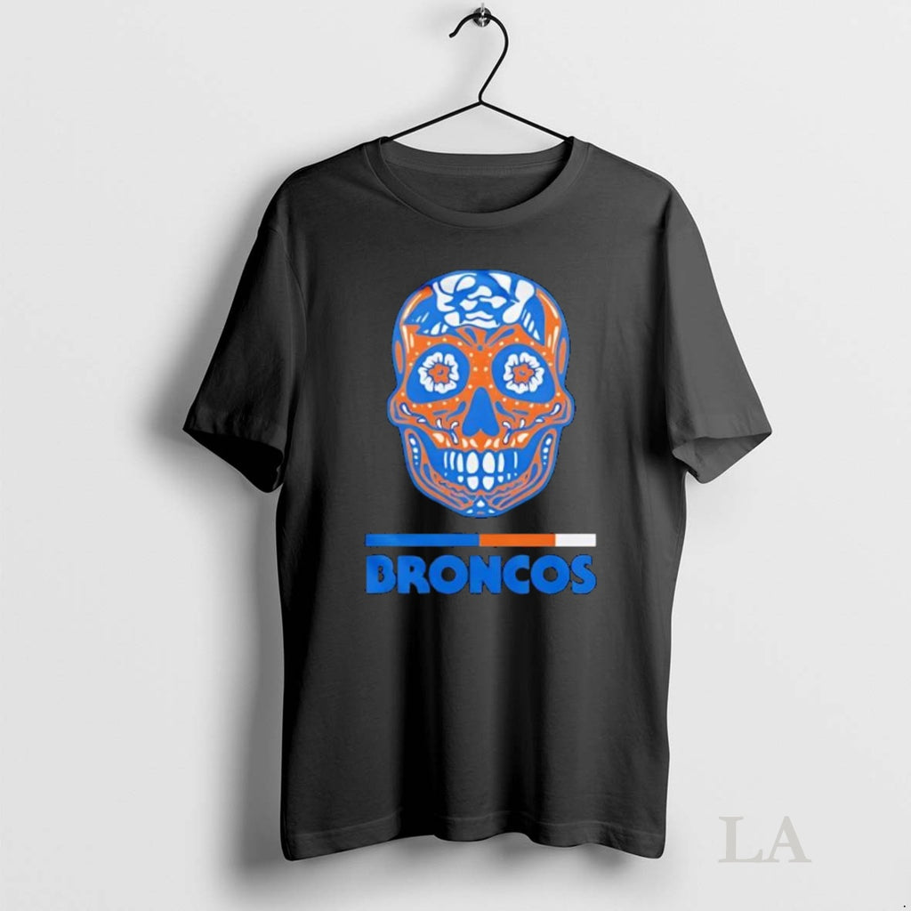 Original Broncos Dia De Los Muertos Skull
