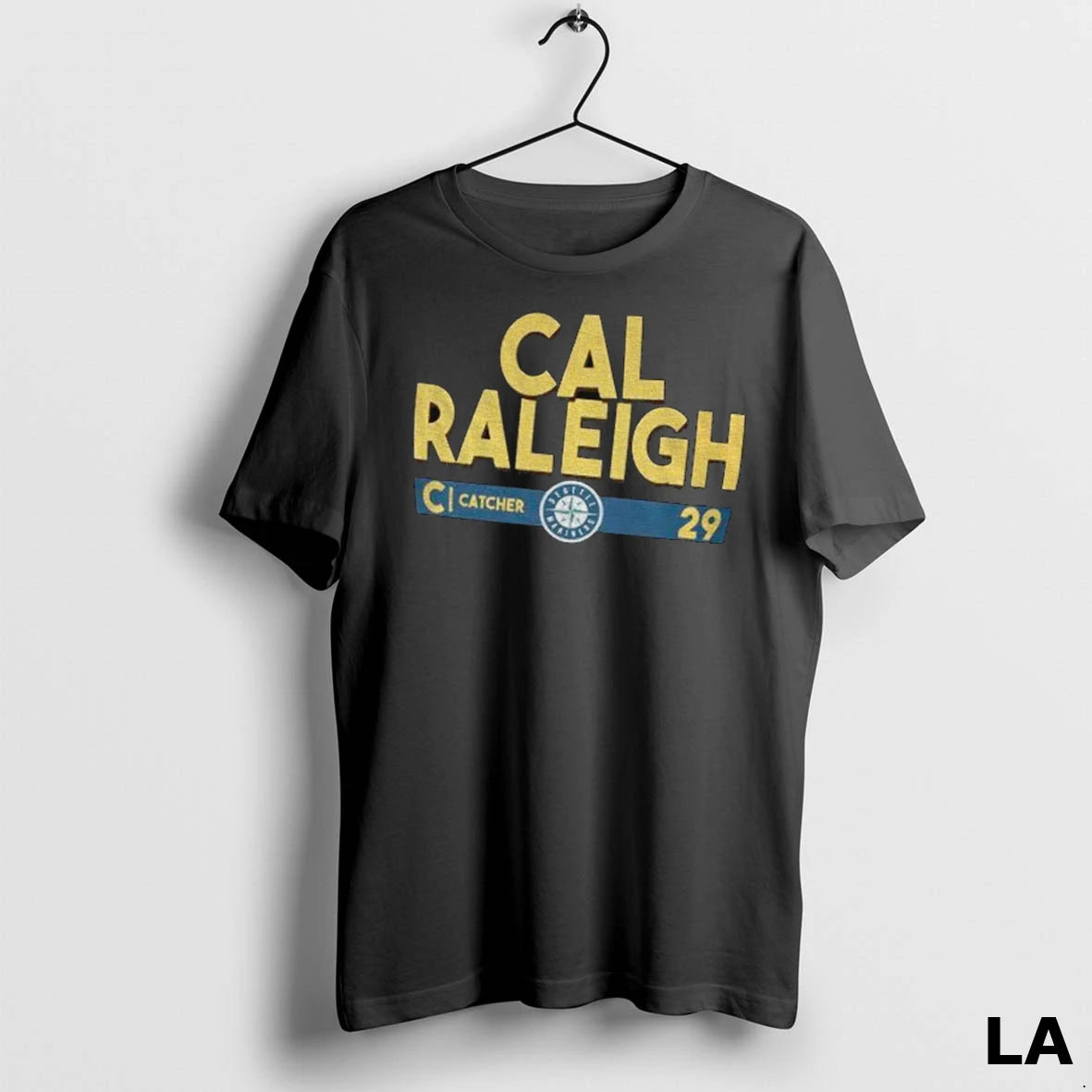 Original Cal Raleigh 29 Seattle Mariners Mlb Baseball Catcher Logo