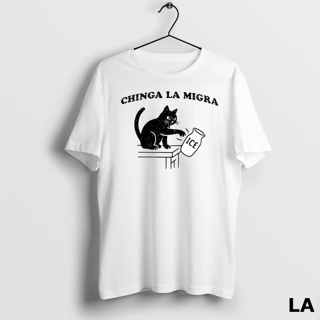 Original Cat Falling Ice Chinga La Migra