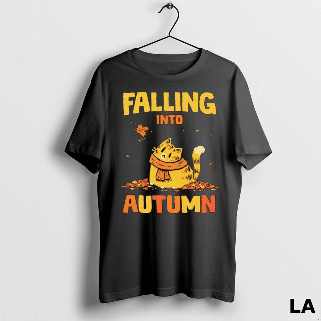 Original Cat Falling Into Autumn