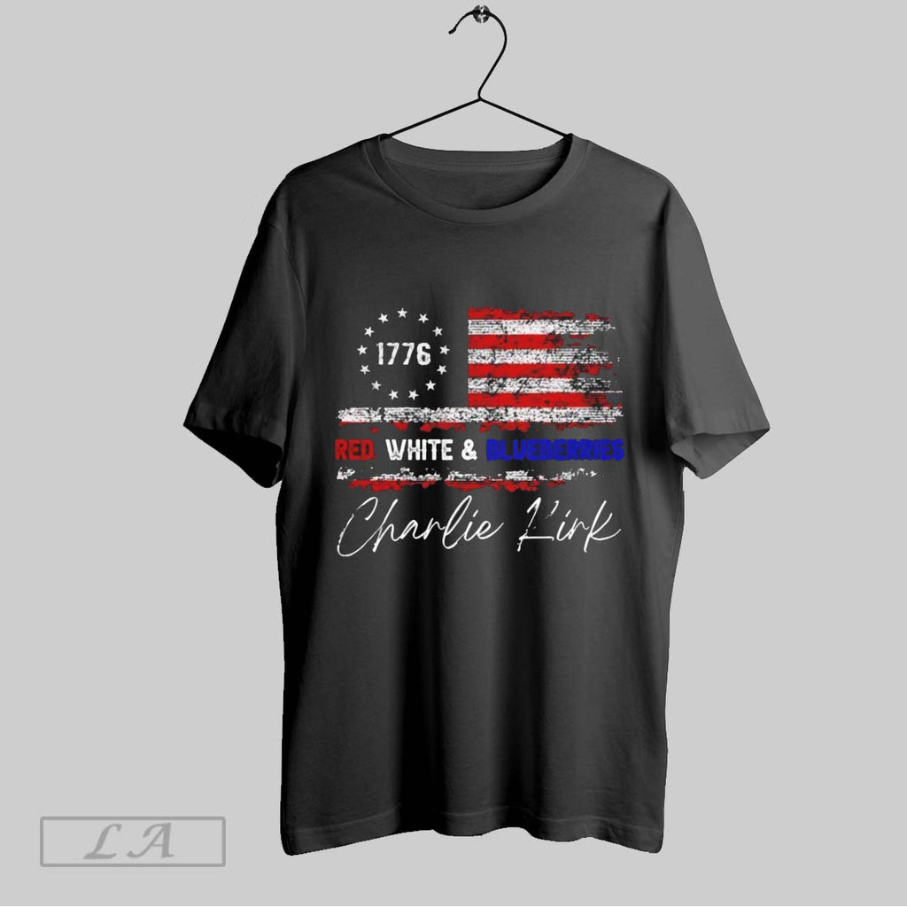 Original Charlie Kirk Red White And Blueberries Us Flag