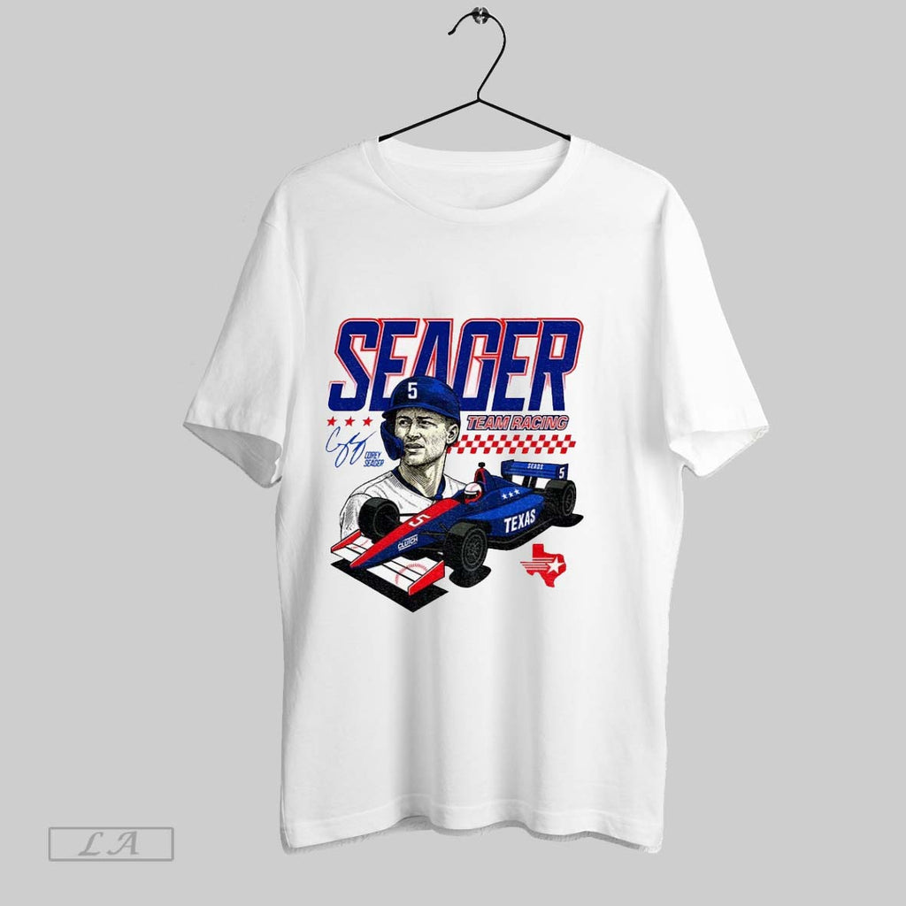 Original Corey Seager Texas Rangers Team Racing Signature