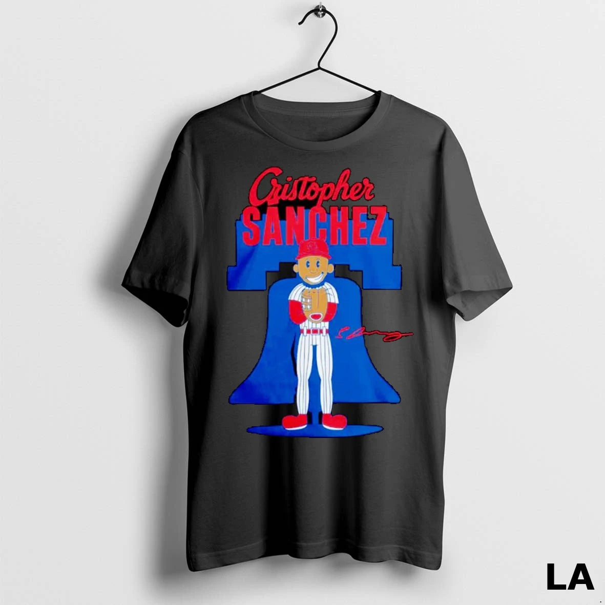 Original Cristopher Sanchez Philadelphia Phillies Cartoon Liberty Bell 61