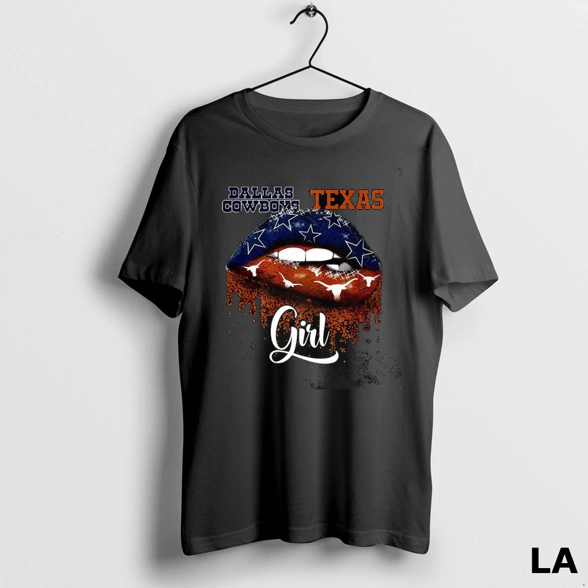 Original Dallas Cowboys X Texas Longhorns Lips Girl
