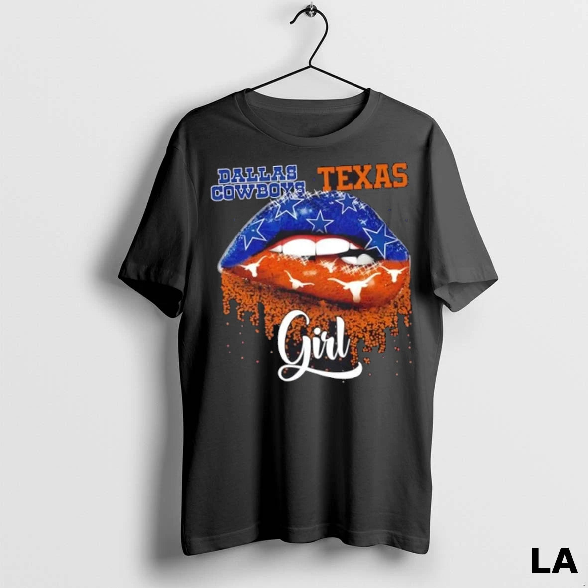 Original Dallas Cowboys X Texas Longhorns Girl Lips