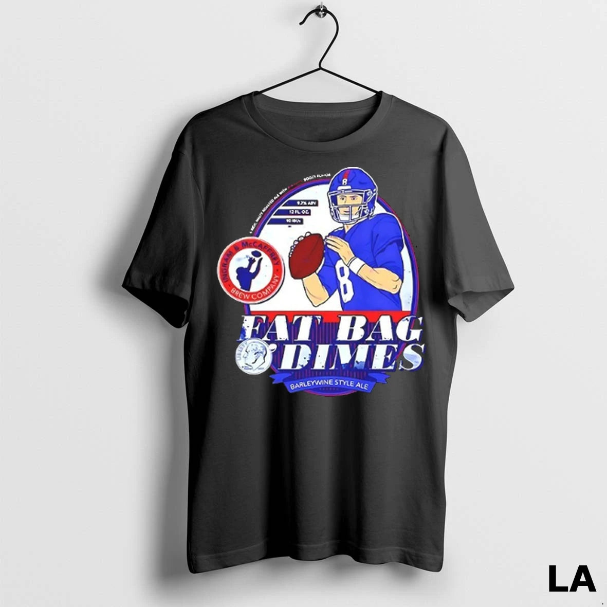 Original Daniel Jones New York Giants Football Fat Bag Dimes V Neck