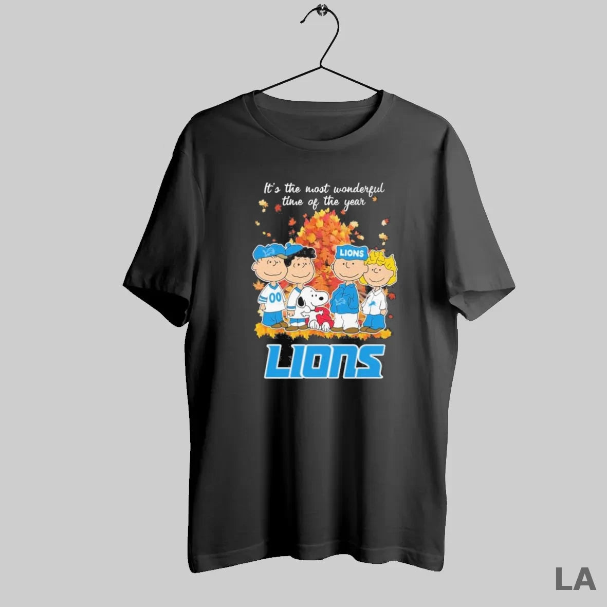 Original Detroit Lions And Peanuts Character Its The Most Wonderful Time Of The Year
