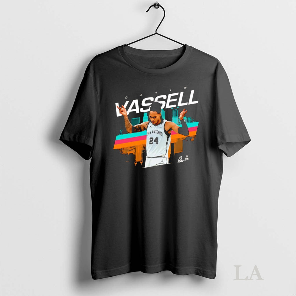 Original Devin Vassell Skyline Signature San Antonio Spurs