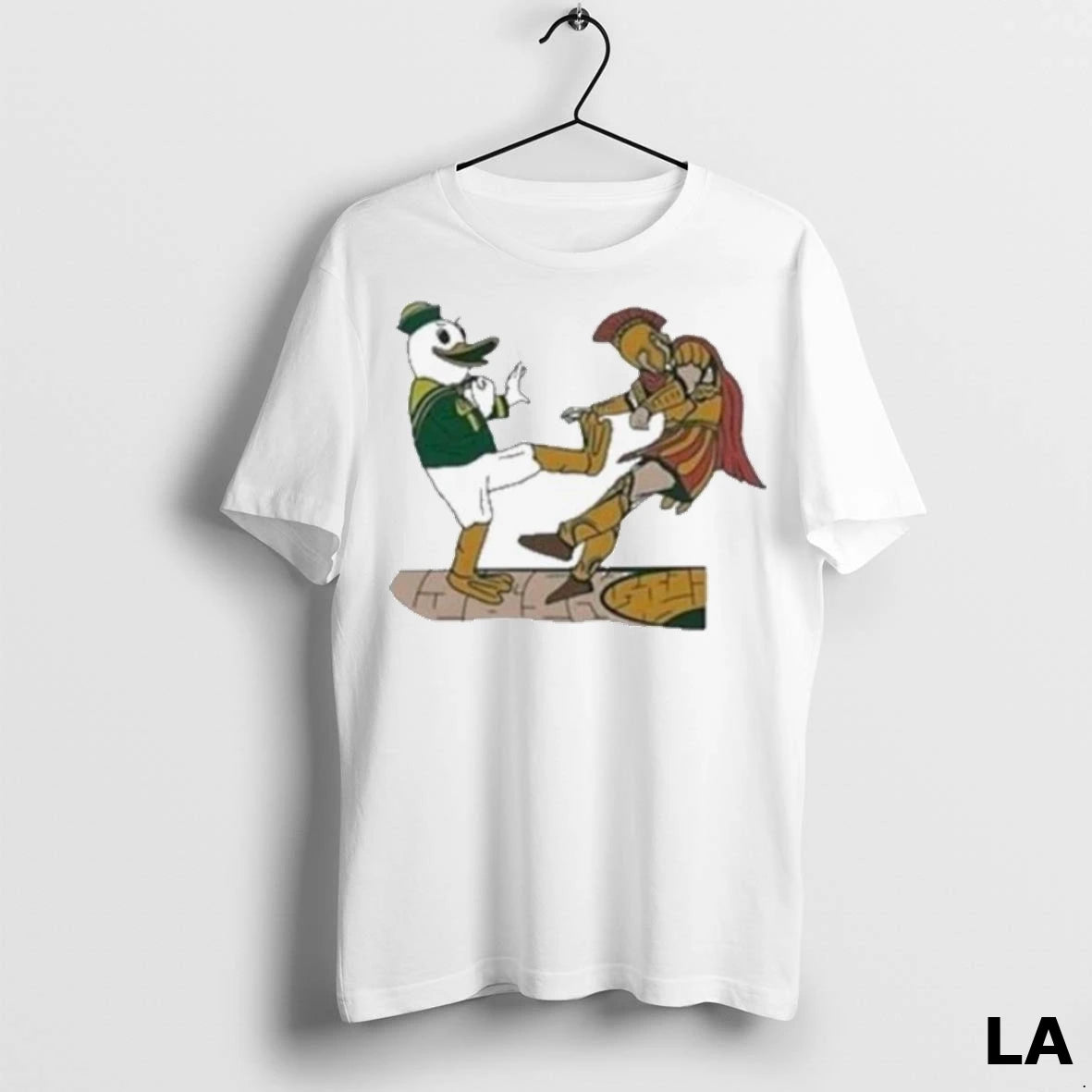Original Ducks Or Kick Trojan Usc Mascot