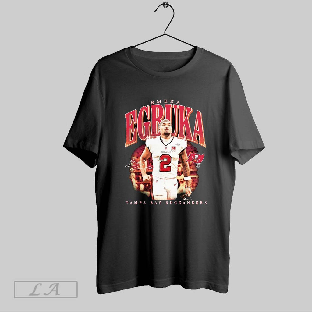 Original Emeka Egbuka Graphic Tampa Bay Buccaneers Signature