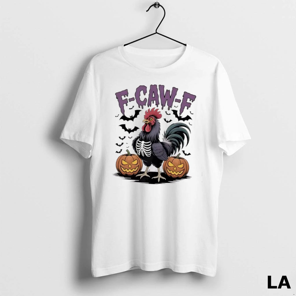 Original F Caw F Rooster Skeleton Chicken Halloween