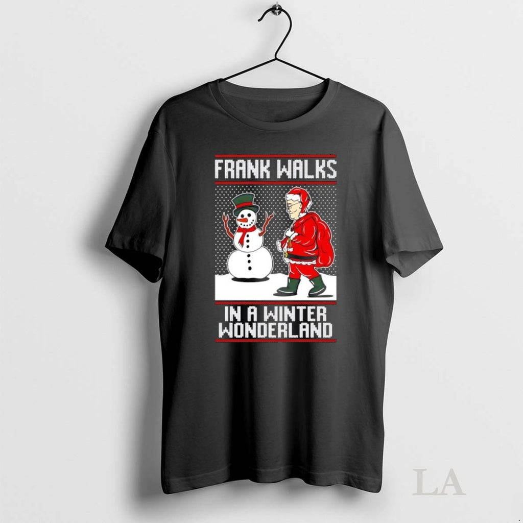 Original Frank Walks In A Winter Wonderland Ugly Christmas