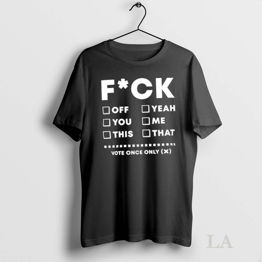 Original Fuck Checklist Funny Adult Humor