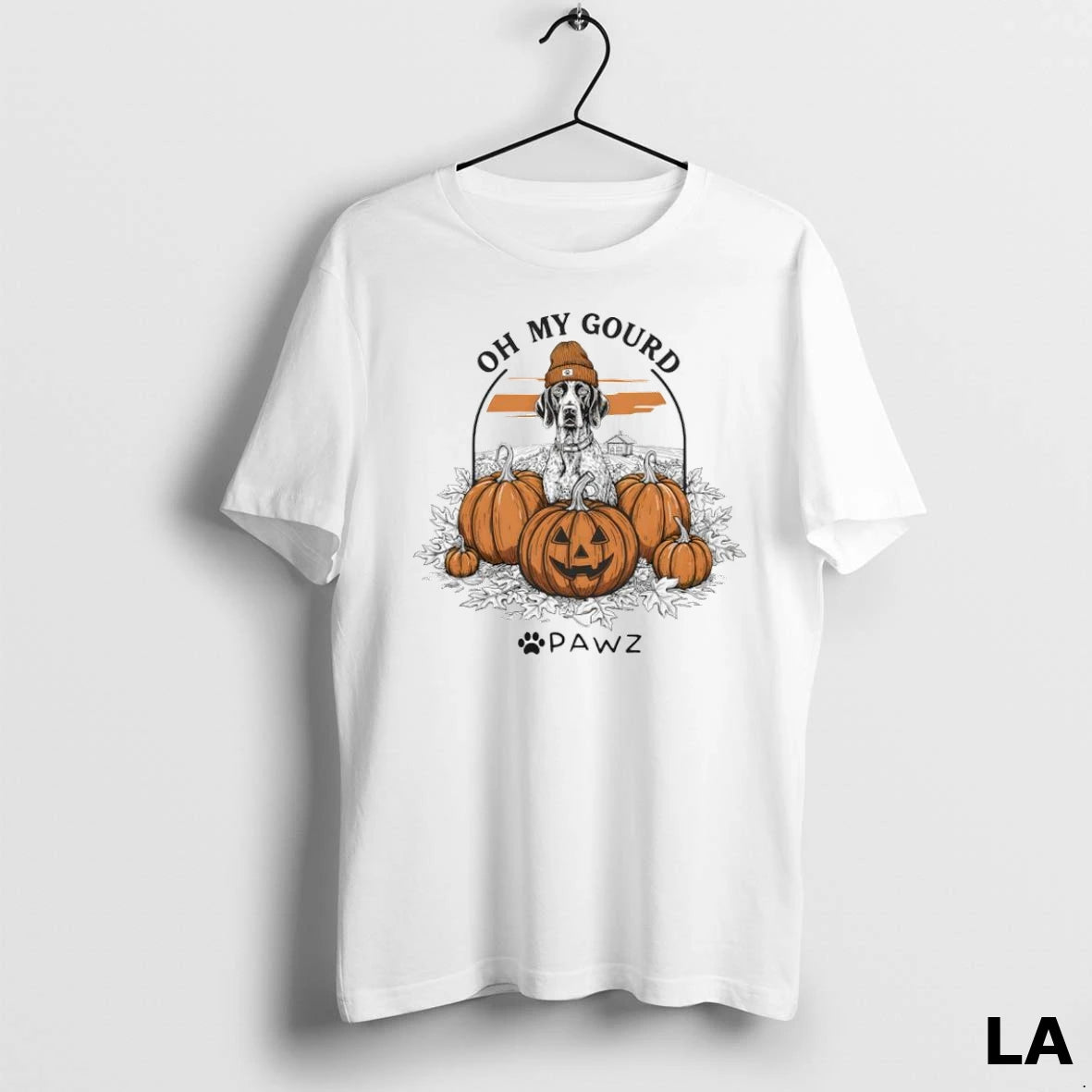 Original German Shorthaired Pointer Dog Oh My Gourd Halloween Pawz Ladies