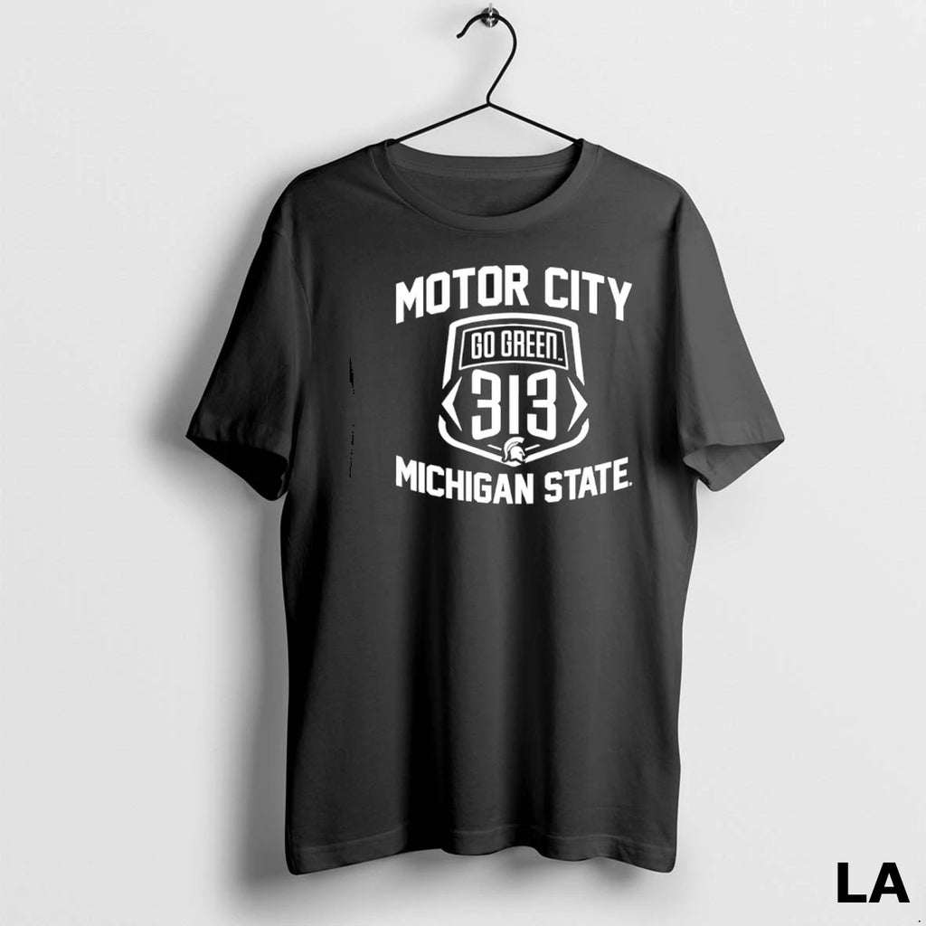 Original Go Green 313 Motor City Michigan State Football