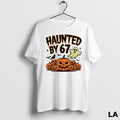 Original Haunted By 67 E2 80 93 Funny Ghost And Pumpkin Halloween Costume